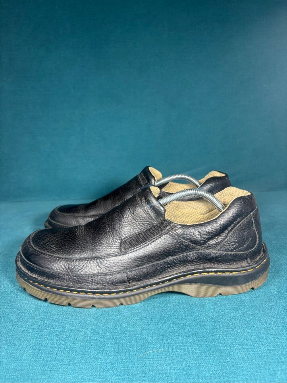 Dr. Martens 11198 Black Leather Slip On Loafers Shoes Men Size 11 US 45 EU AW004